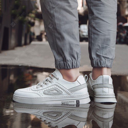 22 Korean Youth Casual Walking Shoes Men's Handmade Flat White Shoes