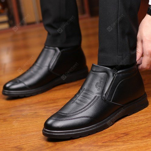 22 Autumn and Winter Men's Plus Velvet Warm Casual Cotton Shoes