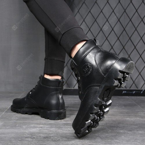 22 First Layer Cowhide Officer Leather Boots Men's Outdoor Non-slip Military Shoes