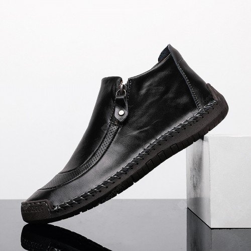 22 Men Leather Shoes Large Size Breathable Boots