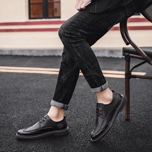 22 Microfiber Leather Men's Fashion Shoes Catwalk Business Dress Shoes